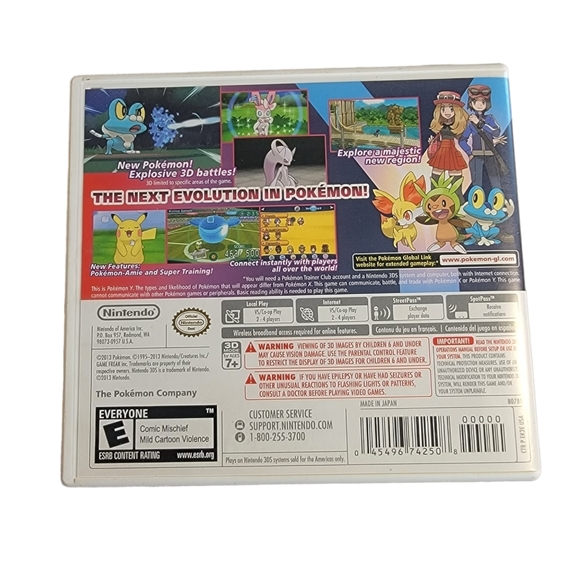 Nintendo 3DS Pokémon Y Case With Inserts Only No Game - Case Only - Picture 2 of 6